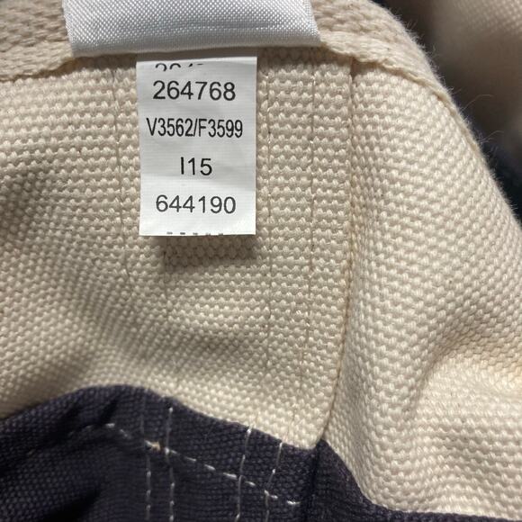 Lands End Canvas Tote Beige and Navy w/ letter "B" Good Condition. Pre-Owned - Picture 9 of 14